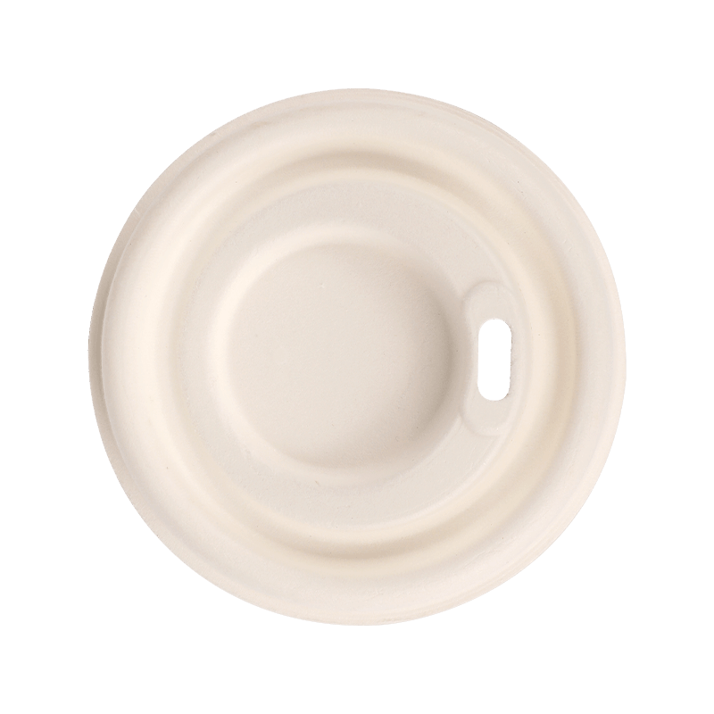 Tapas compostables para tazas de café sin pajita