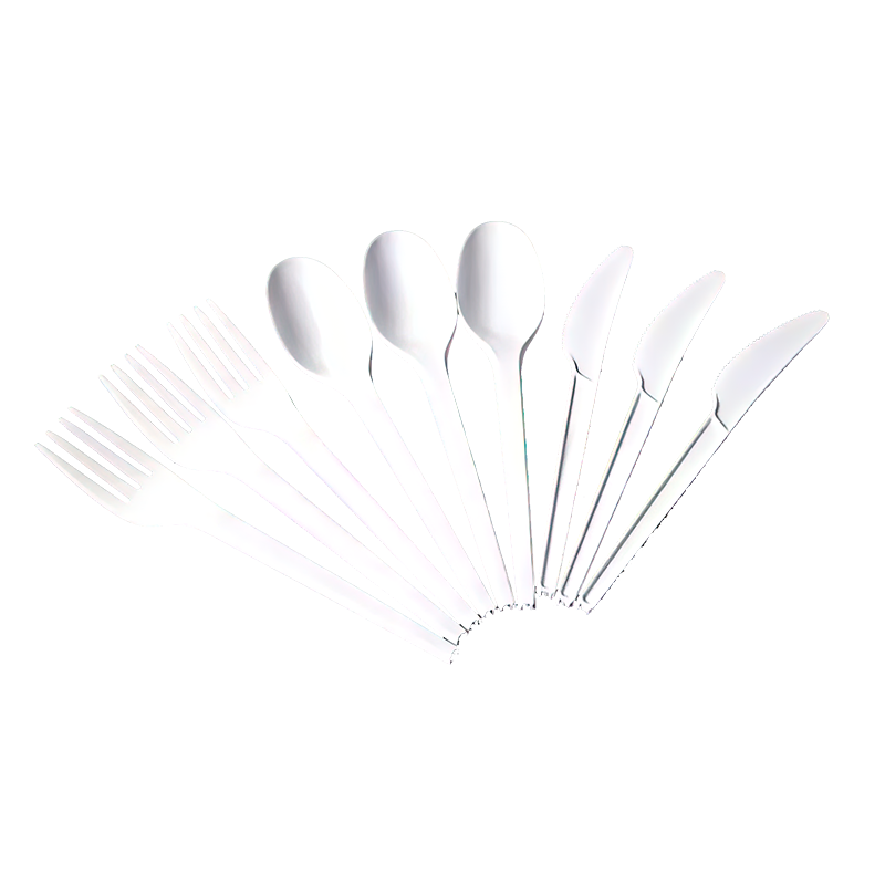 Cubiertos desechables biodegradables