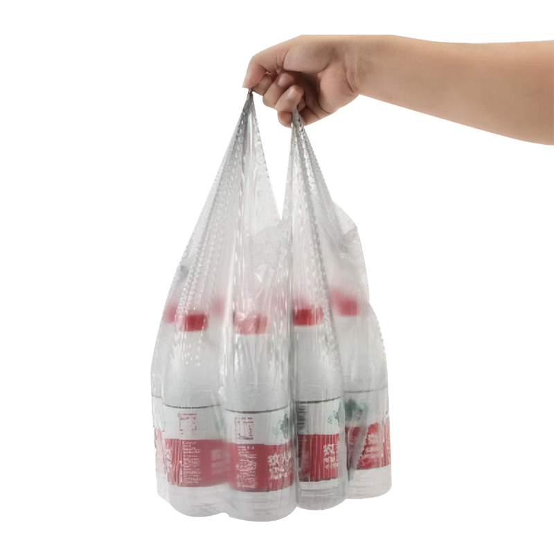 Bolsa de basura tipo chaleco con estampado multicolor